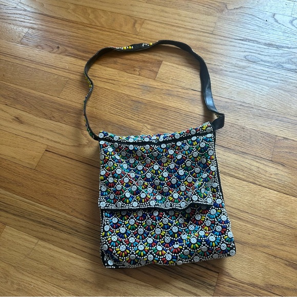 Vintage Beaded Flap Bag